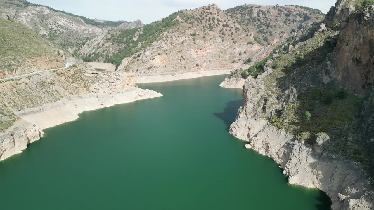 西班牙水库全景图视频素材