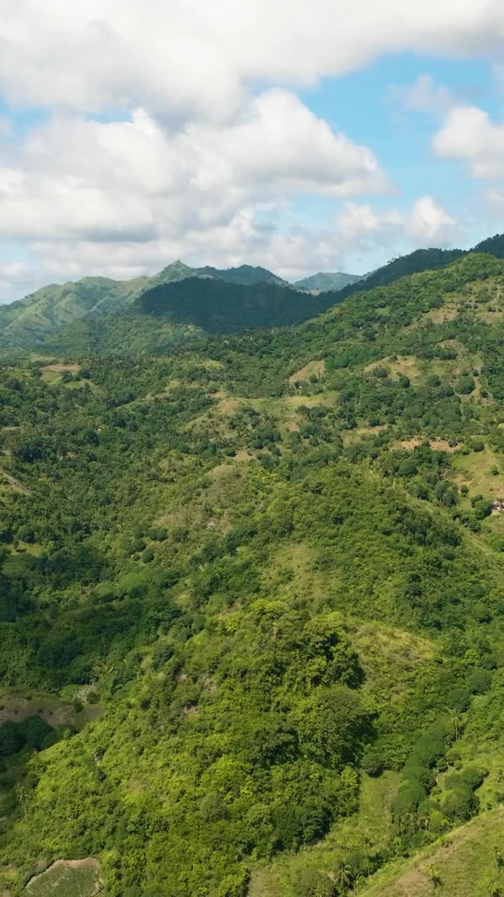 山的风景。菲律宾。视频素材