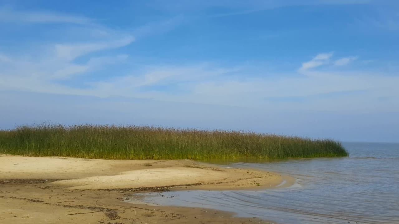 夏天美丽的泻湖景色视频下载