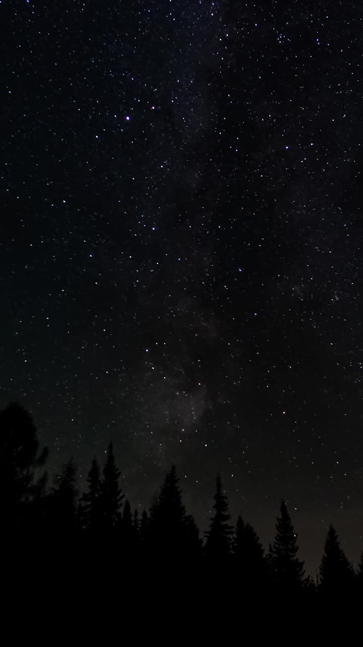 夜空中的星迹视频素材