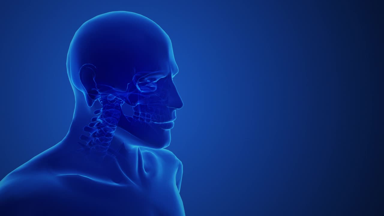医学疼痛颞下颌关节的概念视频素材