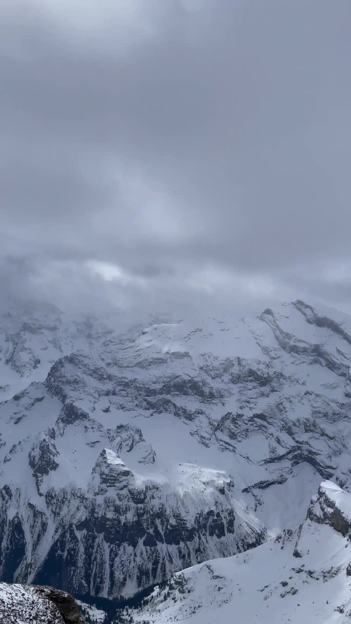 瑞士少女峰的美丽山景。视频下载