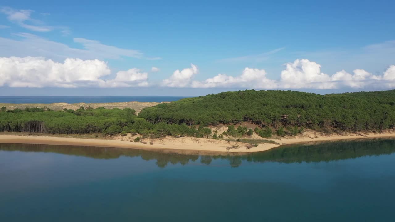 景观海及沙滩视频素材