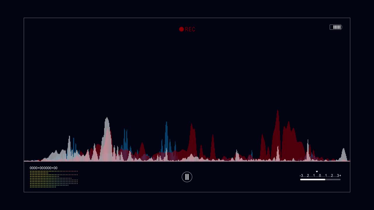 记录屏幕和声音波长图形。视频下载