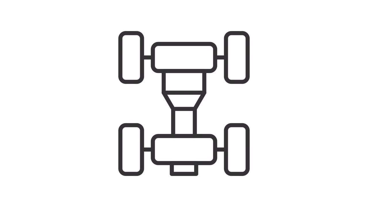 动力传动系统动画图标视频素材