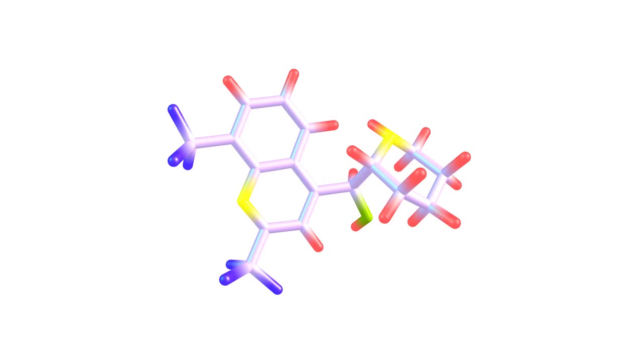 甲氟喹分子旋转视频全高清视频素材
