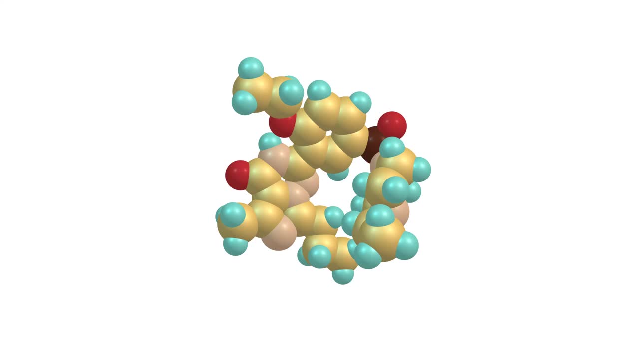 伐地那非分子旋转视频全高清视频素材