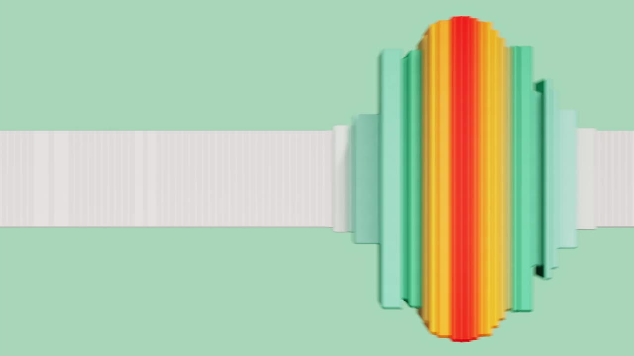 彩色声波。数据可视化视频下载