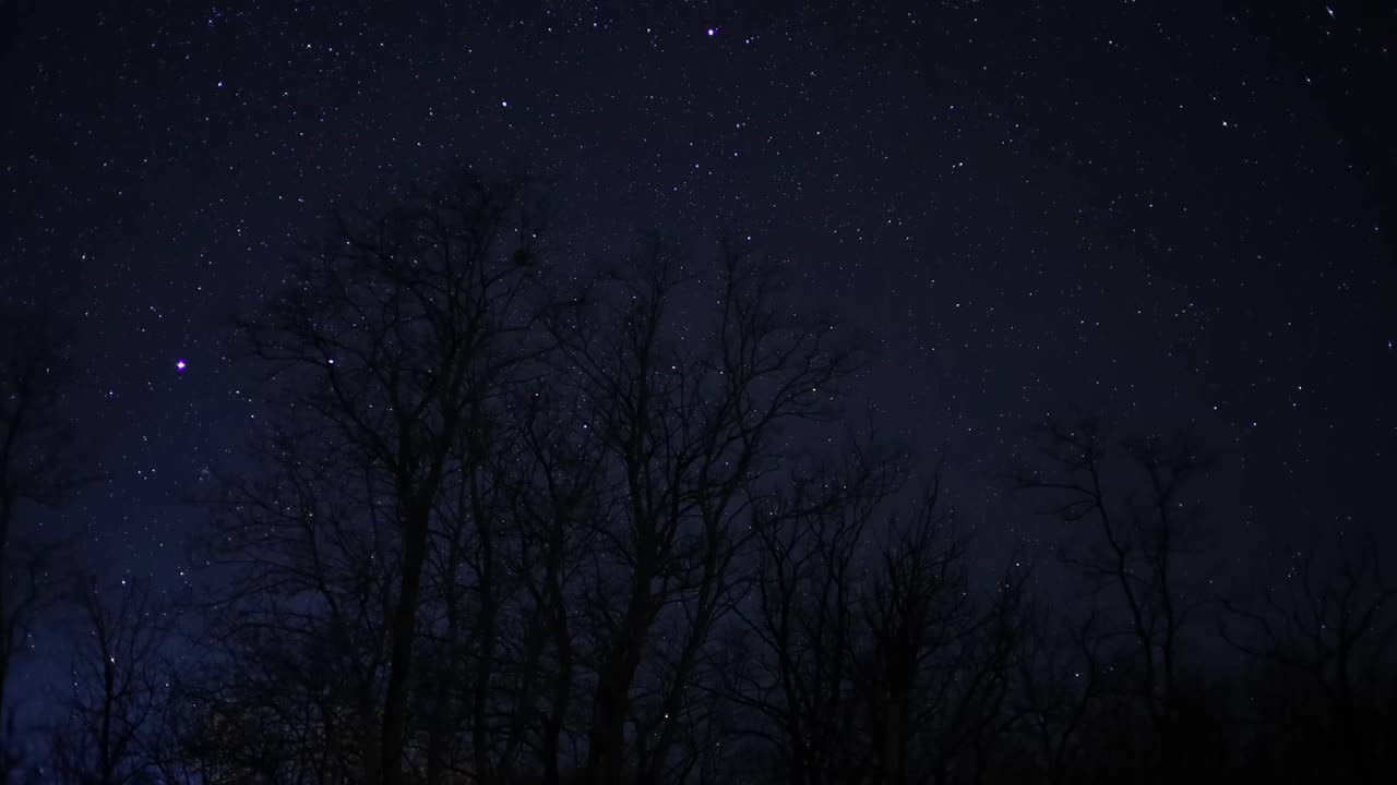 美丽的电影延时拍摄地平线与星星视频下载