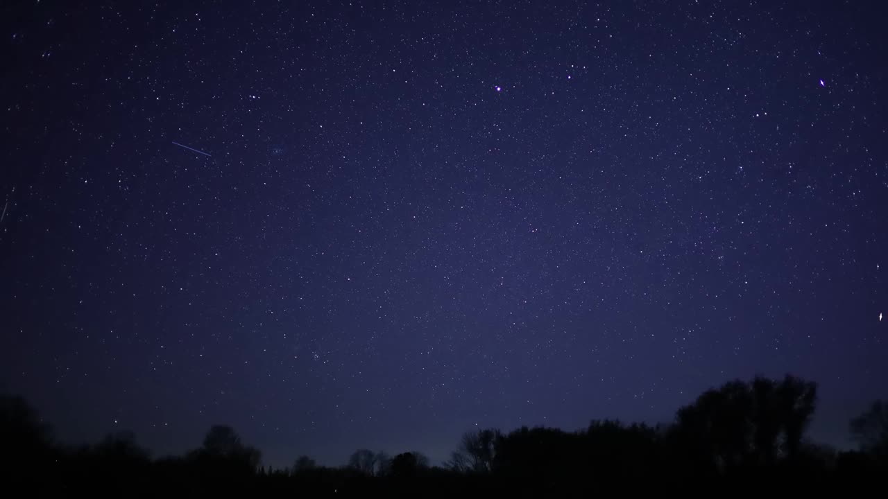 美丽的电影延时拍摄地平线与星星视频下载