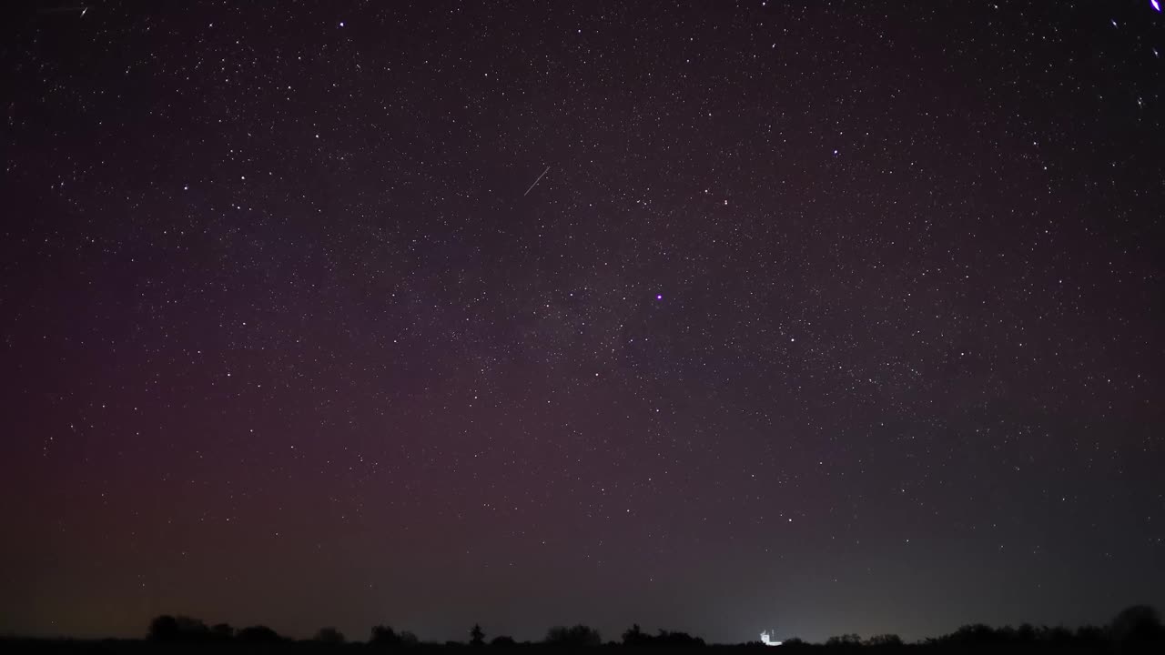 美丽的电影延时拍摄地平线与星星视频下载