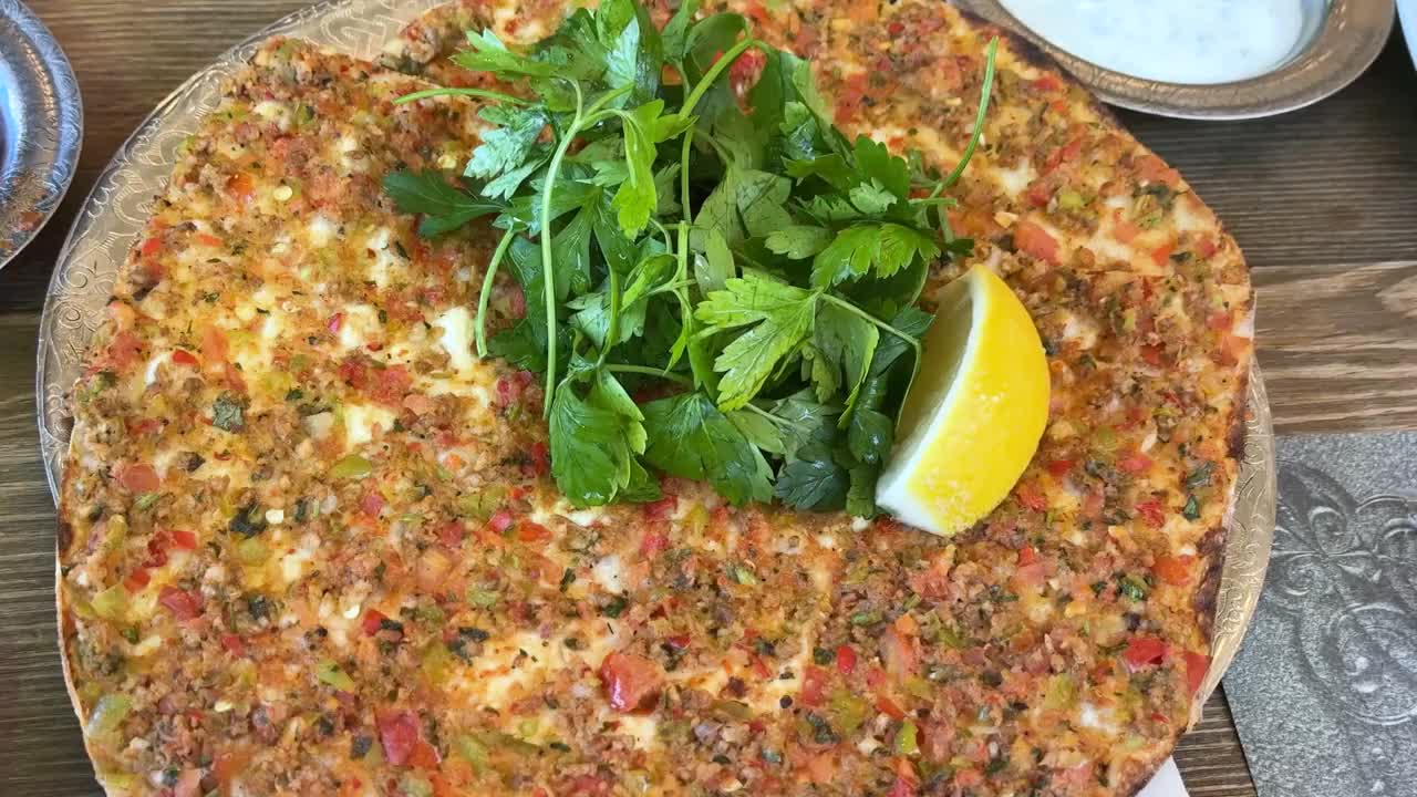 土耳其lahmacun视频素材