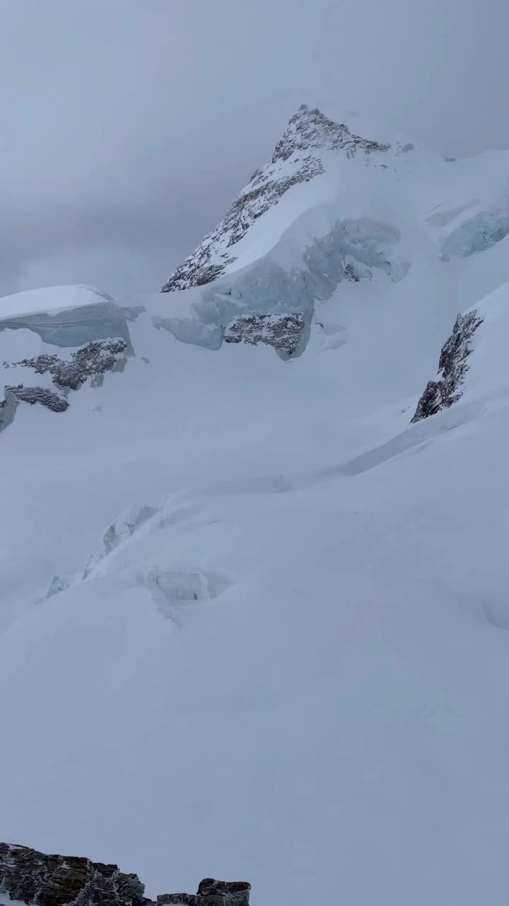 瑞士少女峰的美丽山景。视频素材