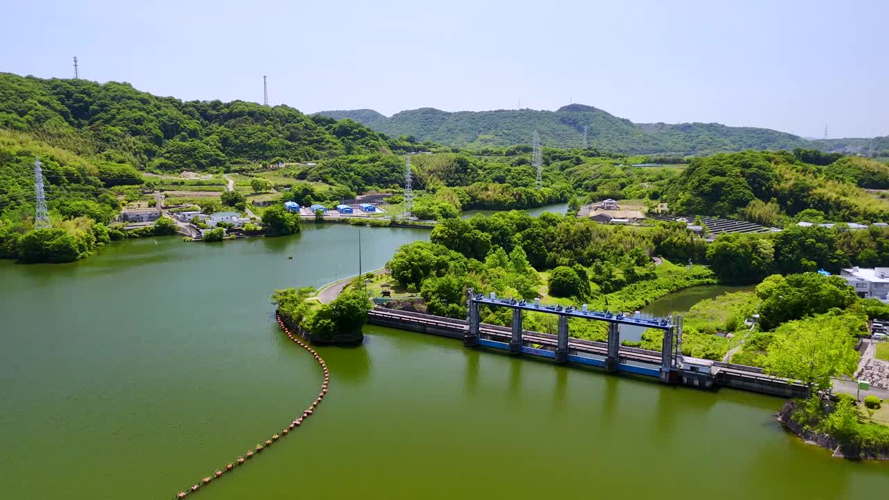 福中湖是香川县著名的鲈鱼捕捞地视频下载