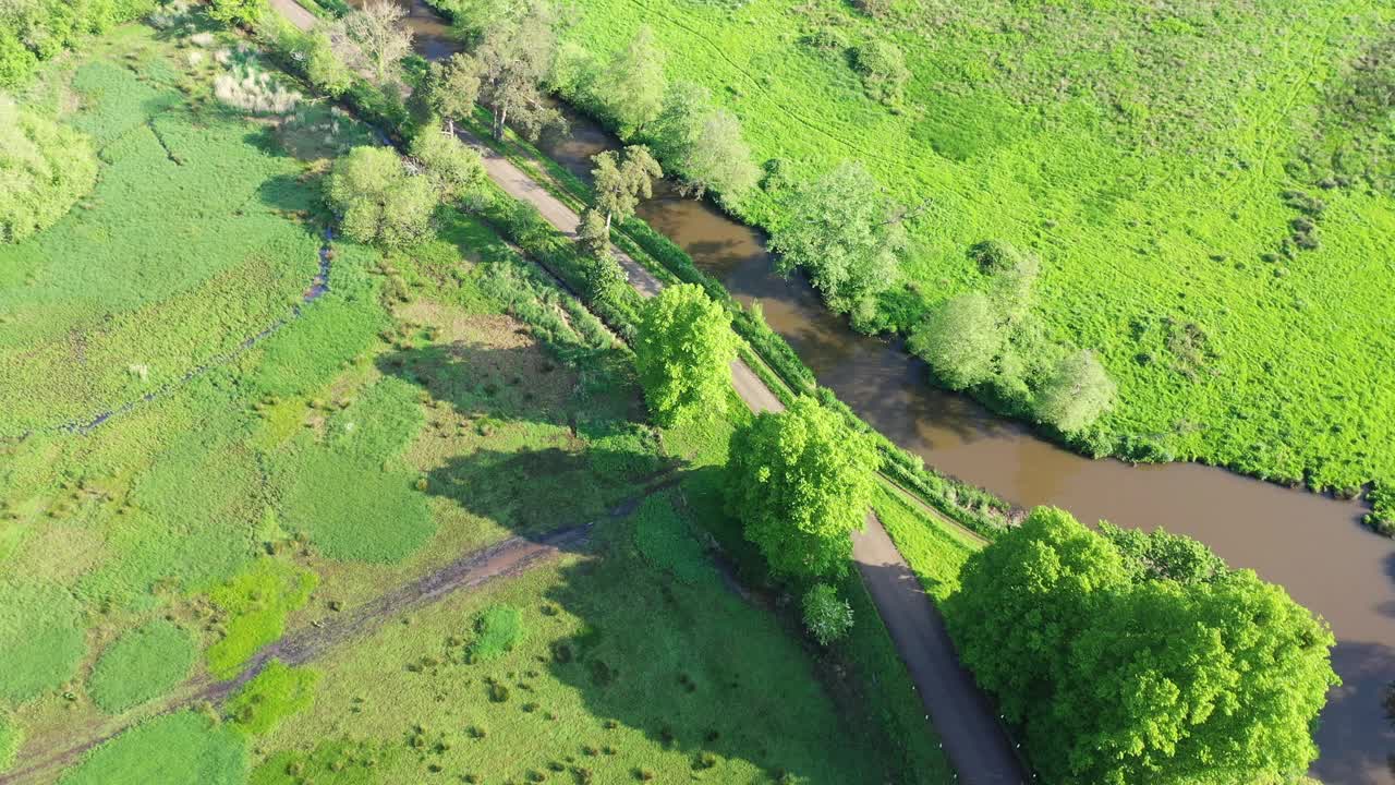 小水坝韦河萨里英格兰视频素材