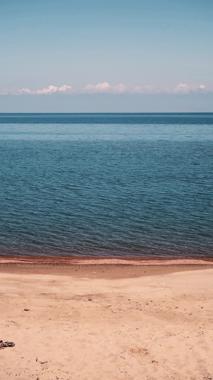 伊塞克湖海滩视频素材