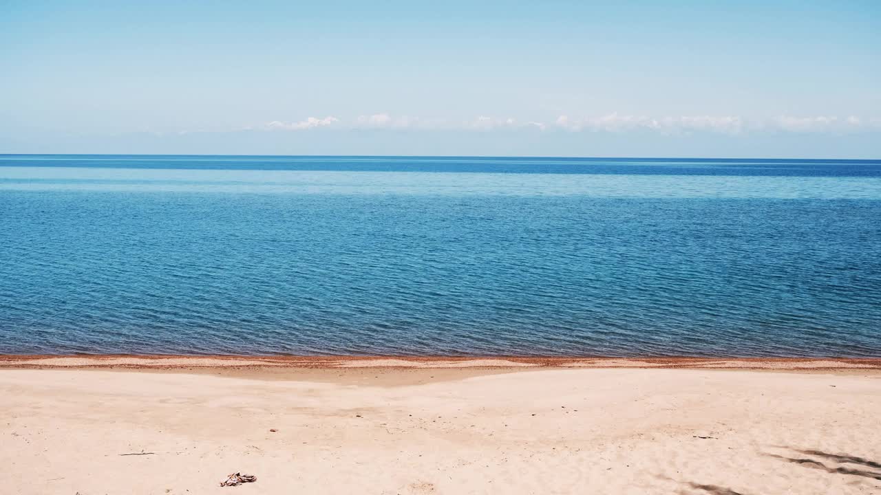 伊塞克湖海滩视频素材