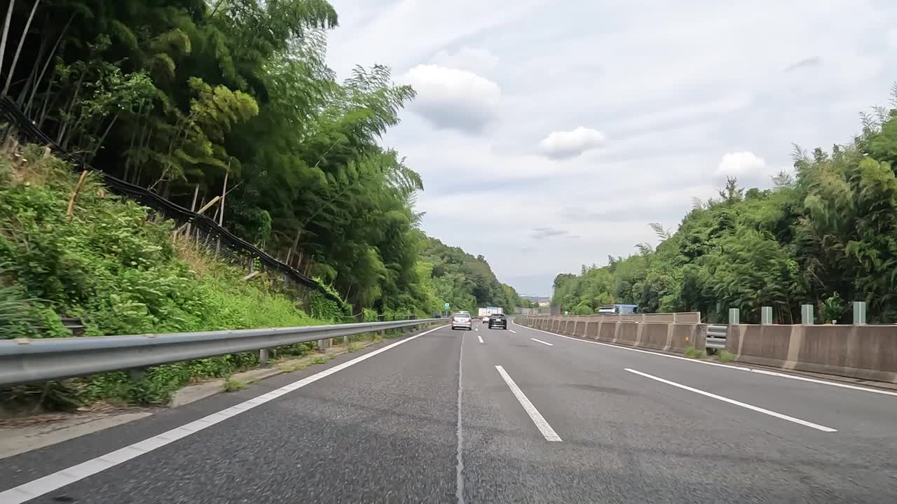 在日本高速公路上开车视频素材