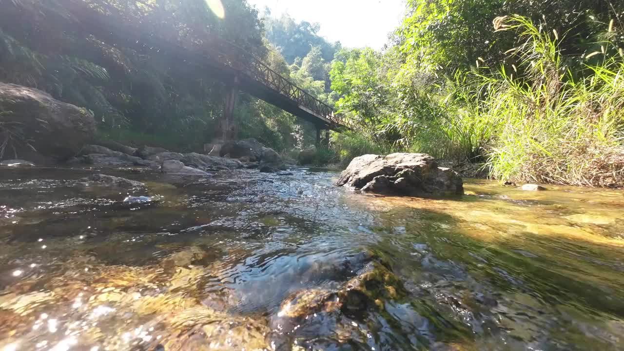 泰国北碧府Jokkradin瀑布视频素材