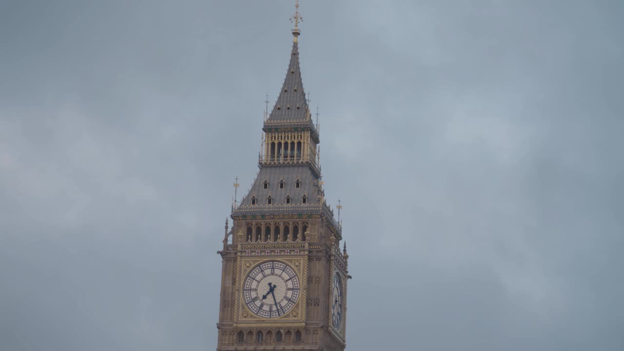 英国伦敦的大本钟视频素材