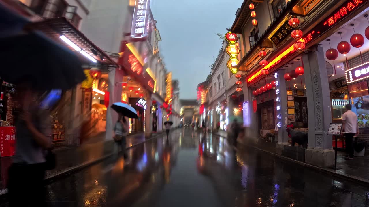 潮州古城(古镇)夜景视频下载