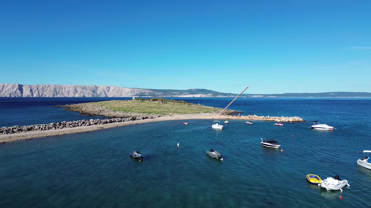 克列诺维察海鸟瞰图视频素材