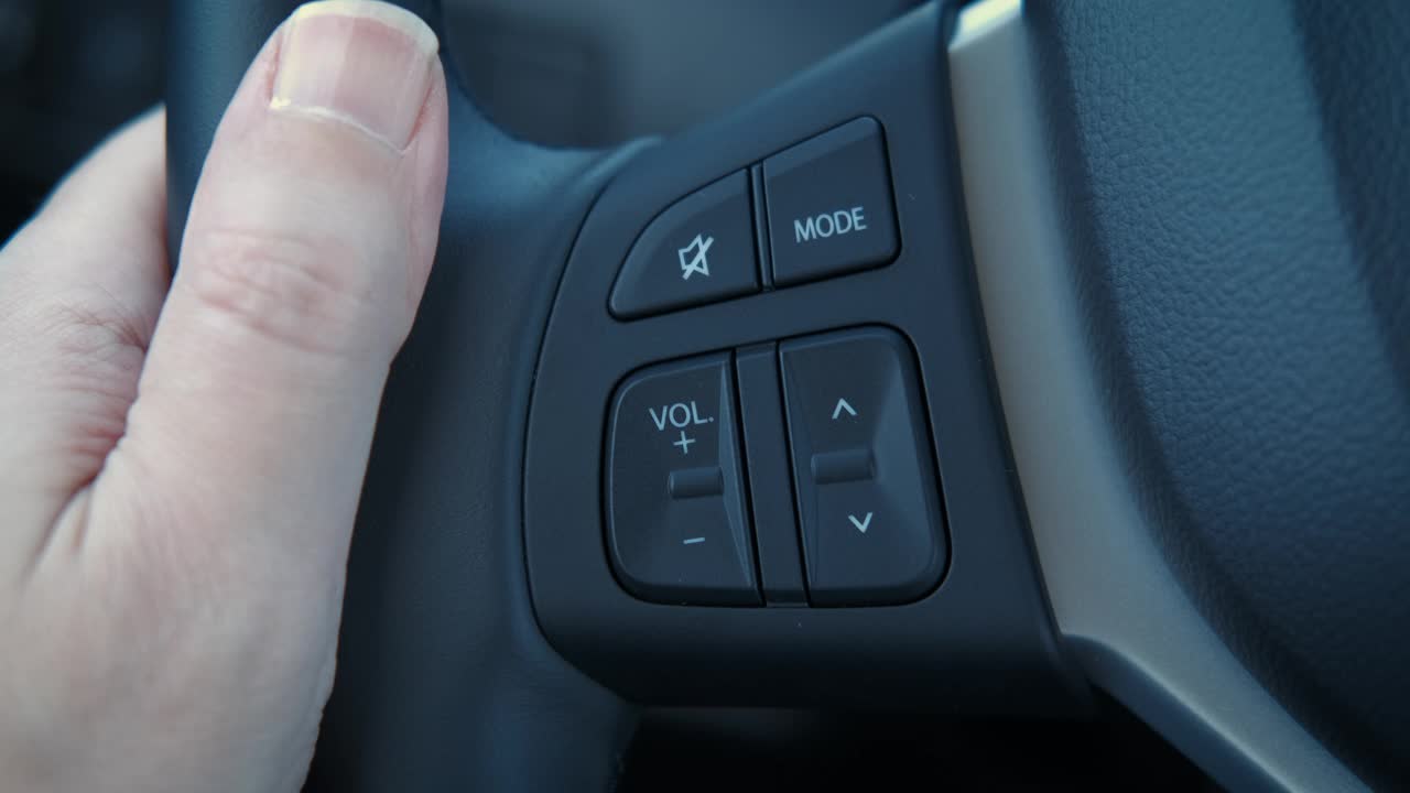 司机听音乐和控制声音在里面。视频下载