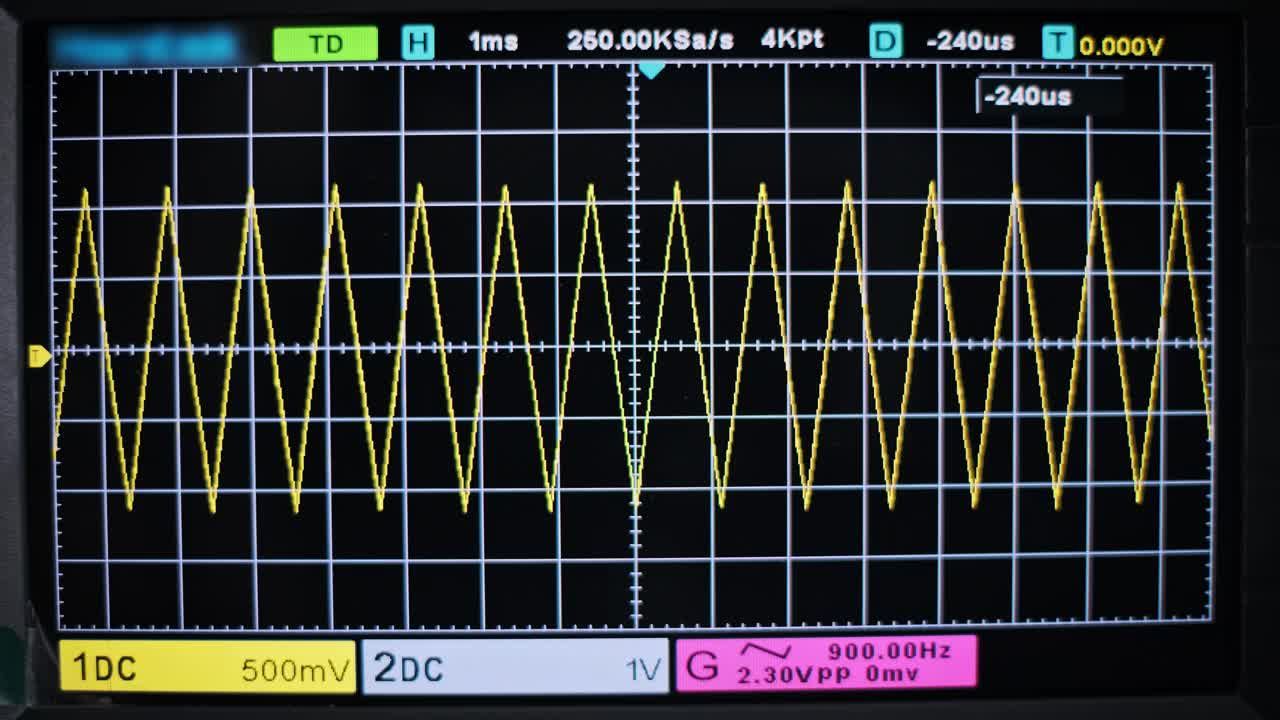 数字示波器:电子信号分析视频素材