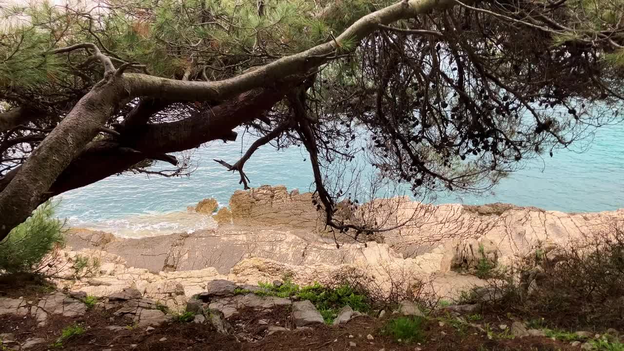 克罗地亚海景。视频素材