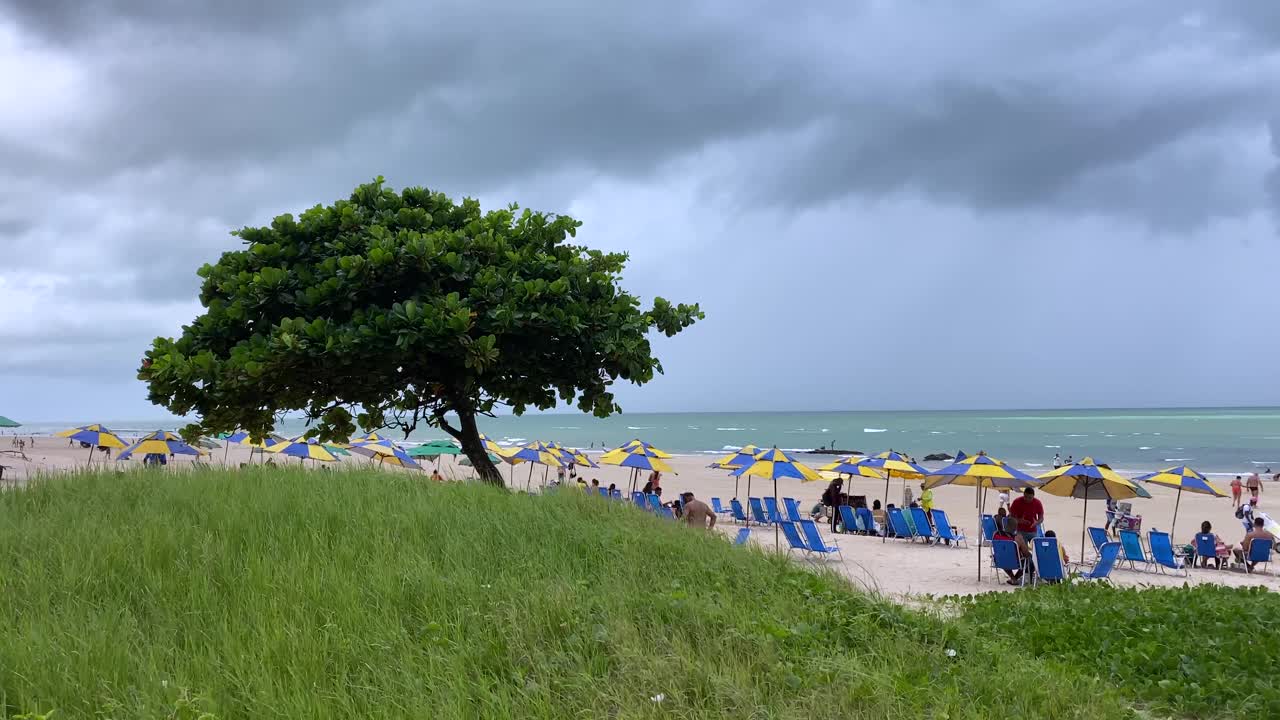 从Boa Viagem海滩眺望视频素材