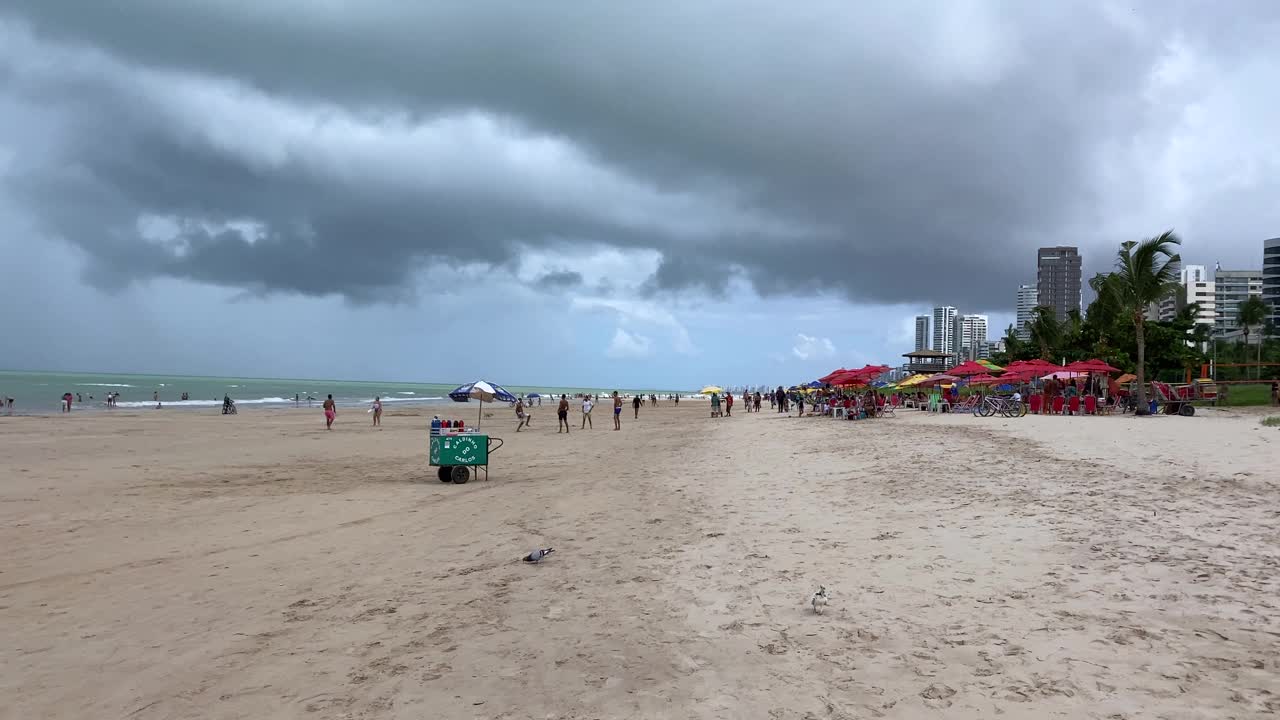 从Boa Viagem海滩眺望视频素材