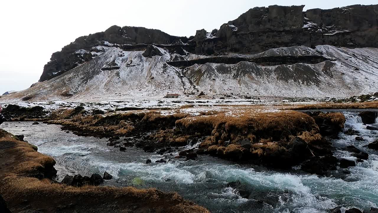 四月的冰岛风景视频素材