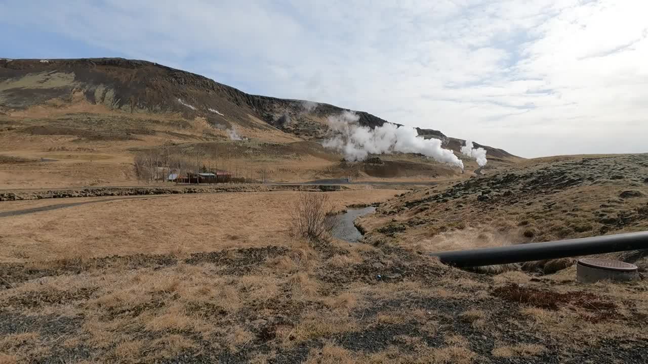 四月的冰岛风景视频素材