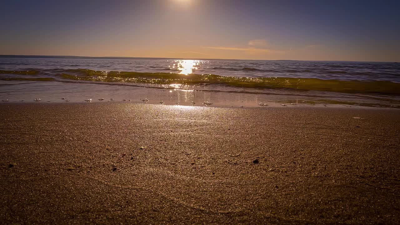 海岸上的日落视频下载