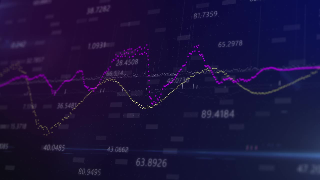 财务图以技术为抽象背景视频素材