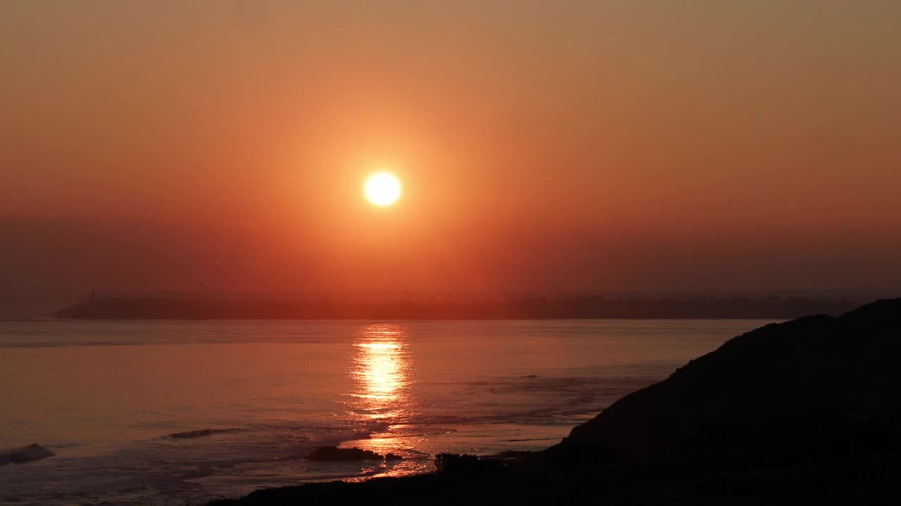 墨尔本沿海的日落视频素材