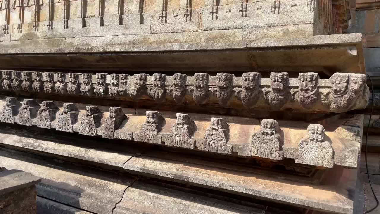 古Shri Aghoreshwara Swamy Devalaya Ikkeri在印度卡纳塔克邦视频下载