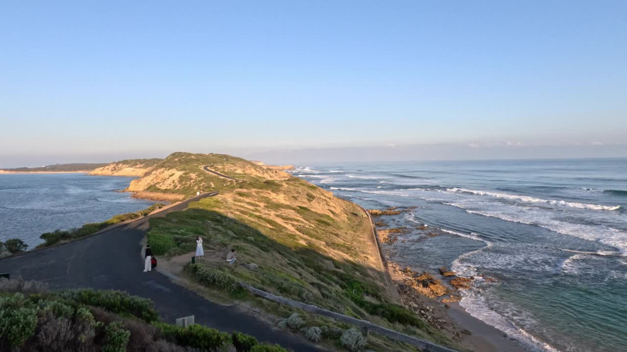 莫宁顿半岛的海岸风景视频素材