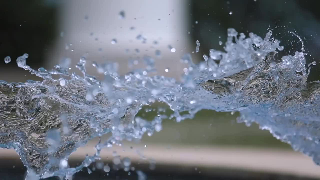 水流和水滴，在慢动作视频下载