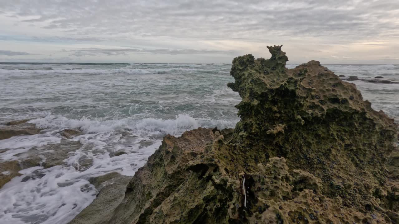 墨尔本海岸线上的石灰岩视频素材