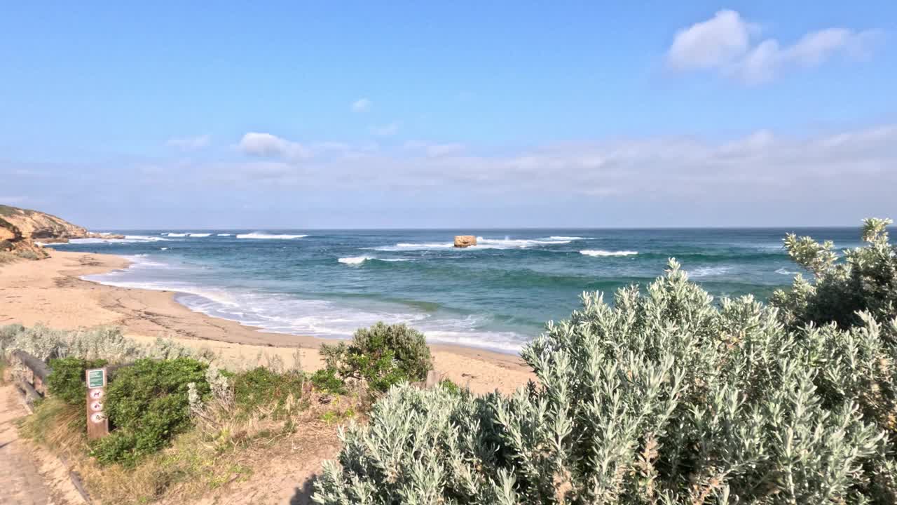 莫宁顿半岛的海浪视频素材