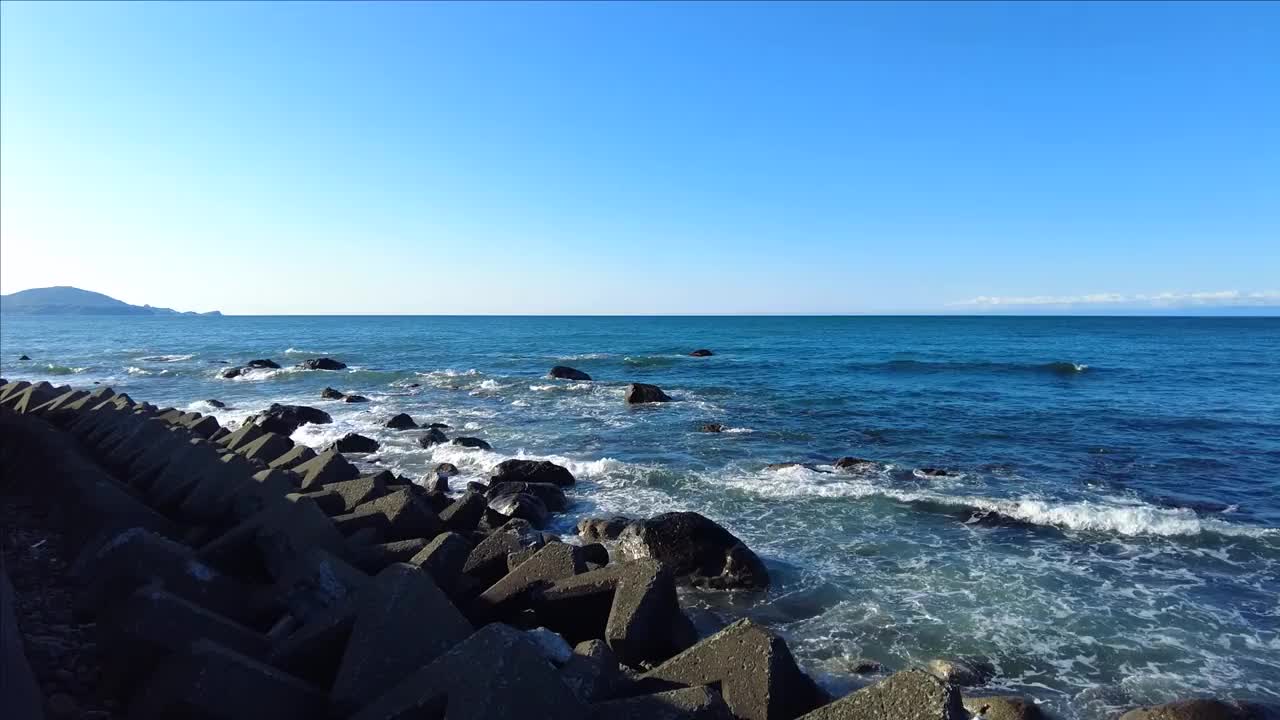 石kari湾海岸视频素材