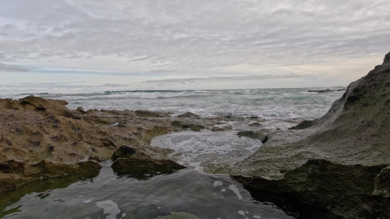 探索岩池海洋栖息地视频素材