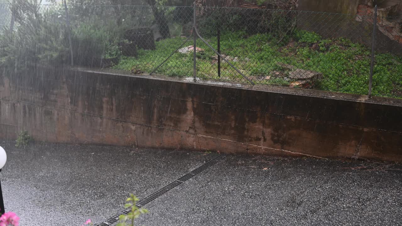 多雨的天气。视频素材