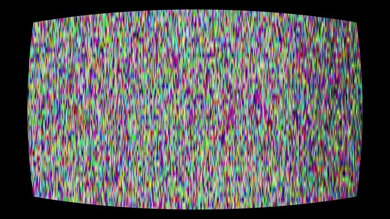 老式复古电视屏幕空静噪纹理视频素材
