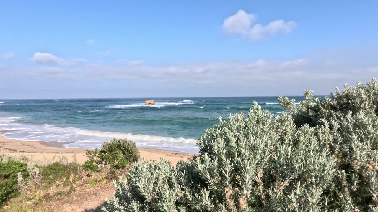 莫宁顿半岛的海浪视频素材