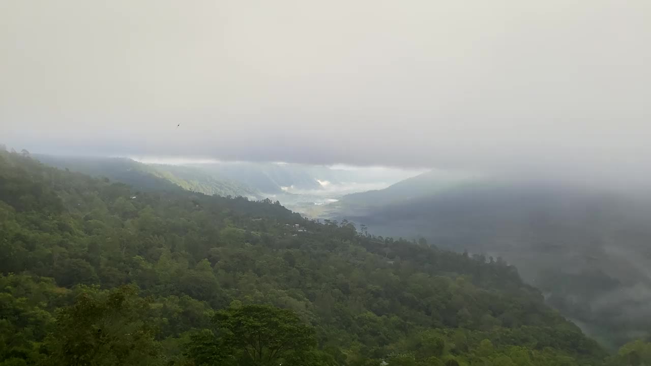 迷雾山村。视频素材