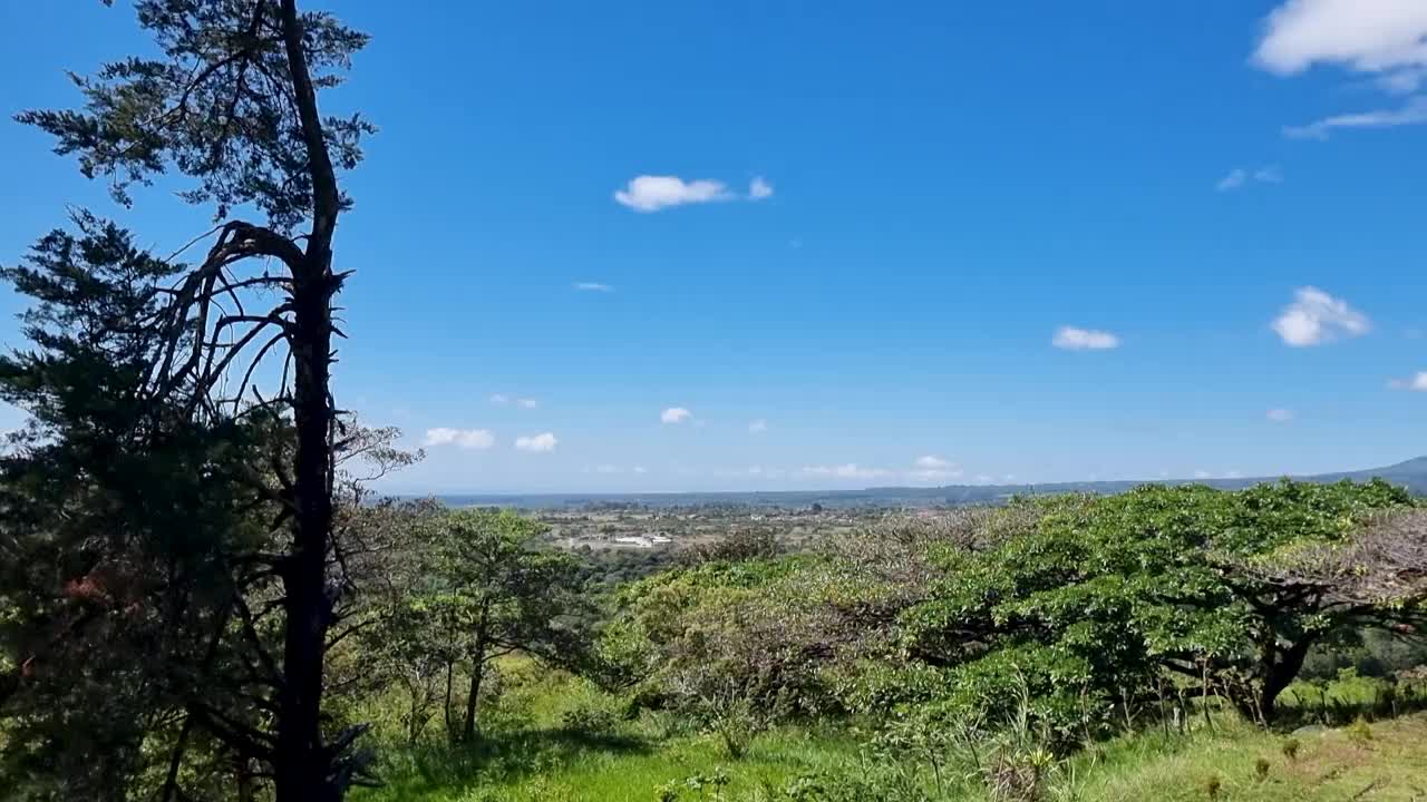 巴拿马，博凯特，群山和巴鲁火山的全景视频下载