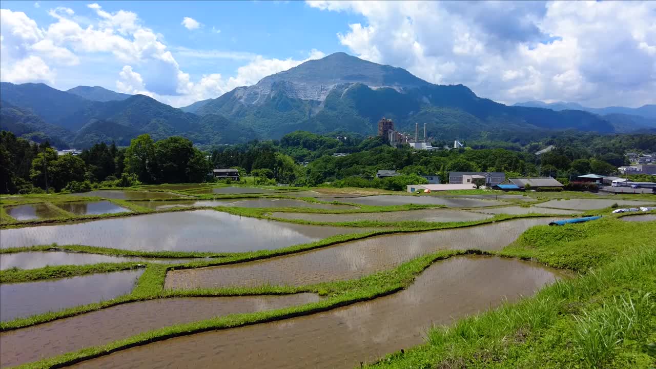 秩父市的梯田视频素材