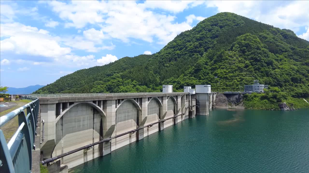 重力坝，浦山大坝视频素材